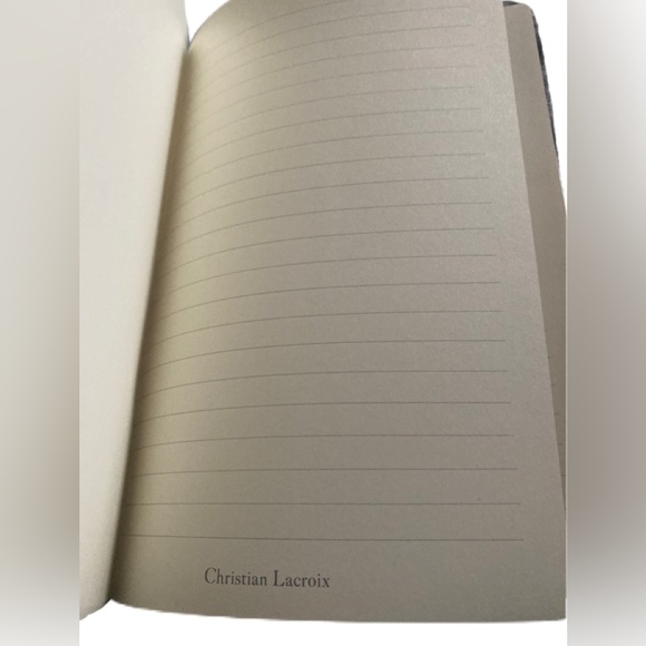 CHRISTIAN LACROIX PARIS Journal Embossed Bright Blue Softcover 128 Rules Pages - Picture 3 of 3